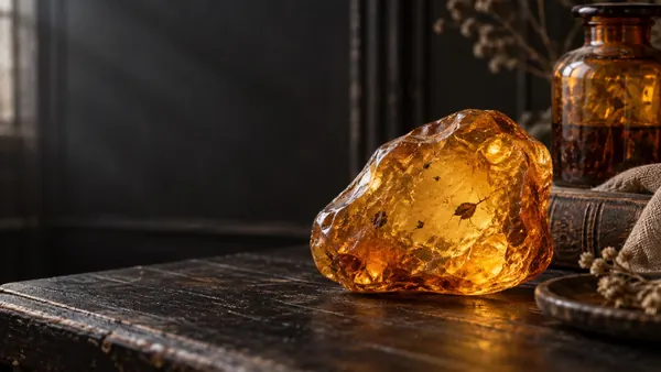 Amber crystal