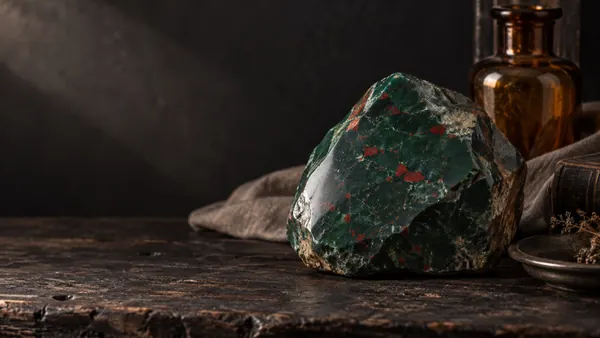 Bloodstone crystal