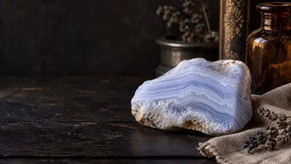 Blue Lace Agate crystal