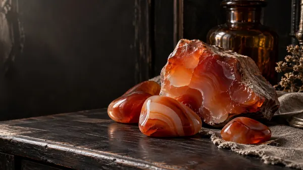 Carnelian crystal