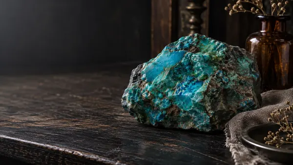 Chrysocolla crystal