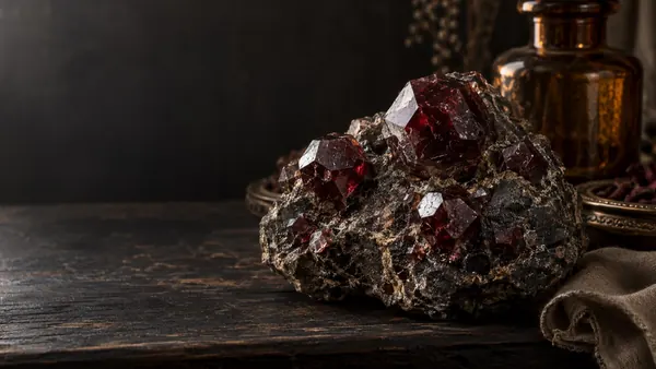 Garnet crystal