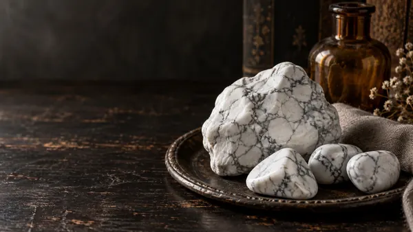 Howlite crystal