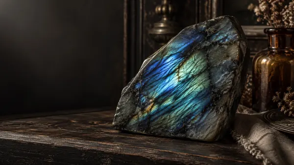 Labradorite crystal