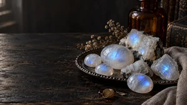 Moonstone crystal