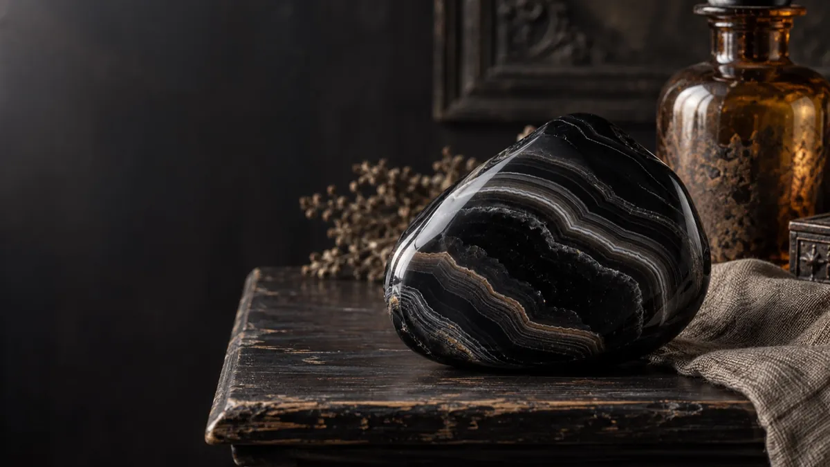 Onyx crystal — photograph of the stone