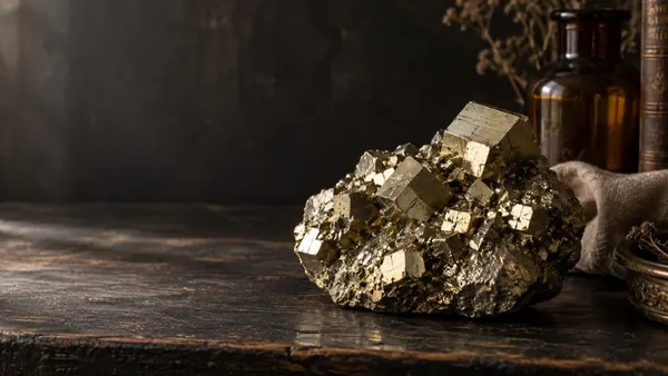Pyrite crystal