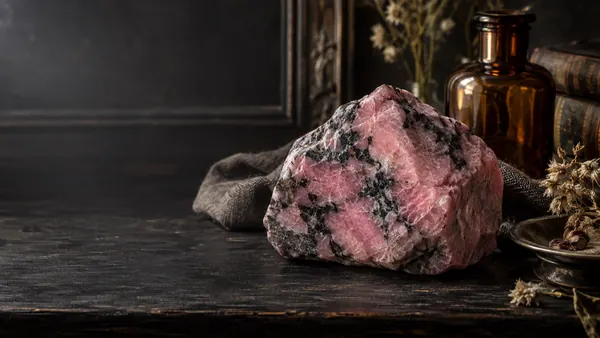 Rhodonite crystal