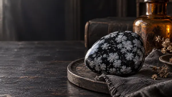 Snowflake Obsidian crystal