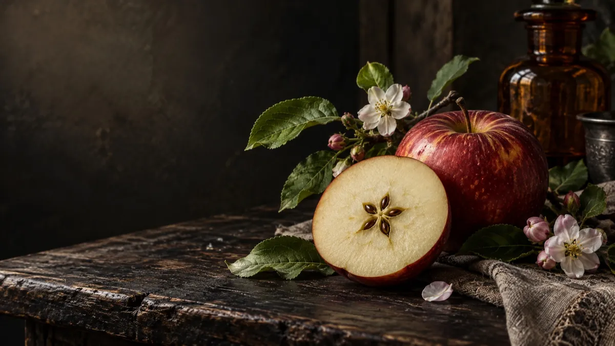 Apple (Malus domestica) — photograph of the herb