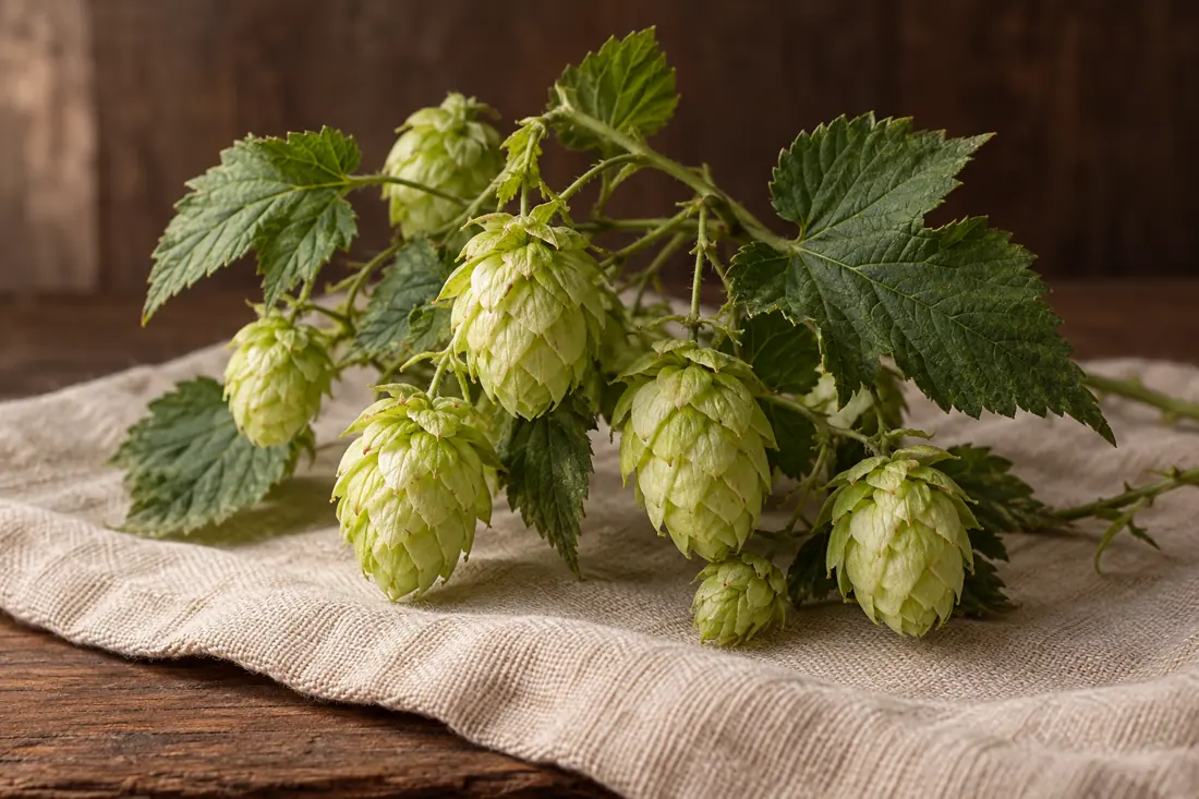 Botanical illustration of Hops