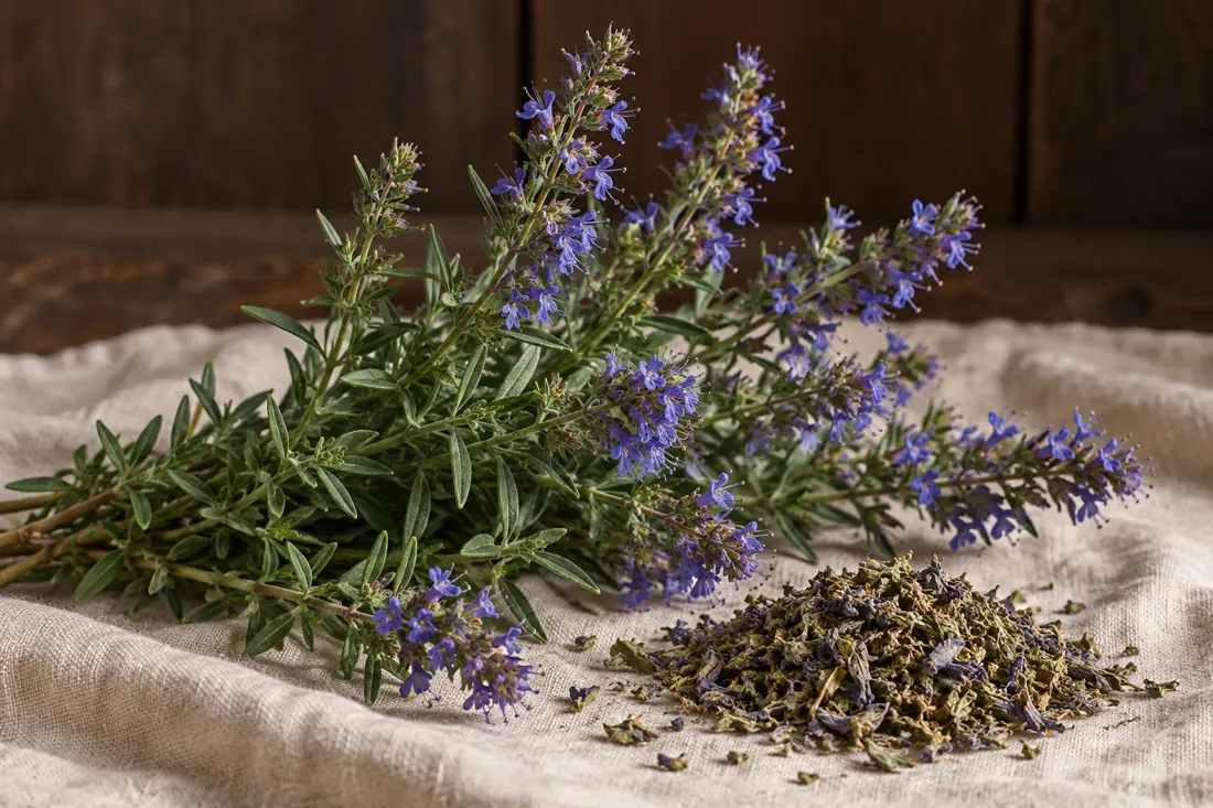 Botanical illustration of Hyssop