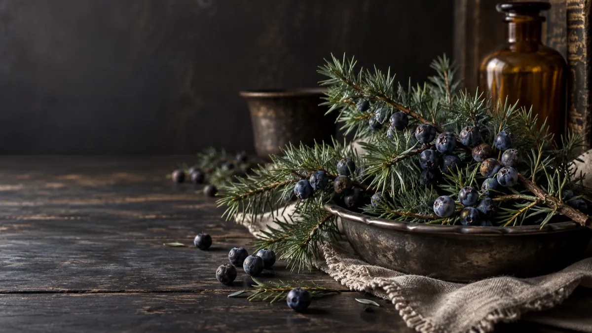 Juniper (Juniperus communis) — photograph of the herb