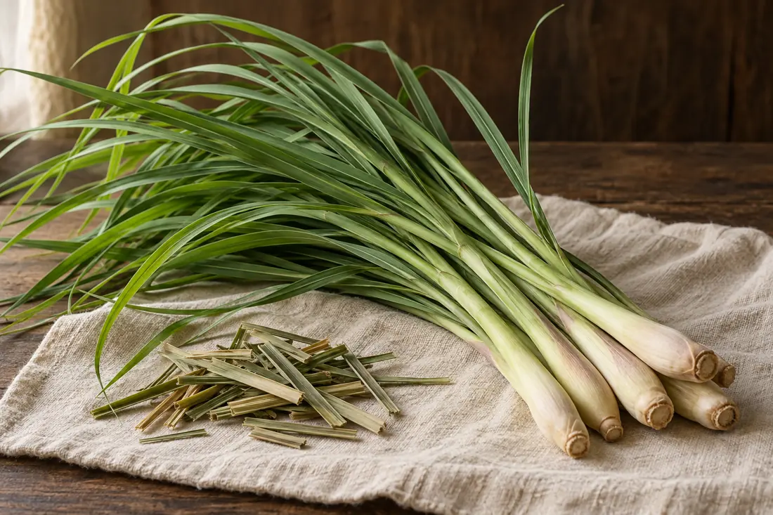 Botanical illustration of Lemongrass