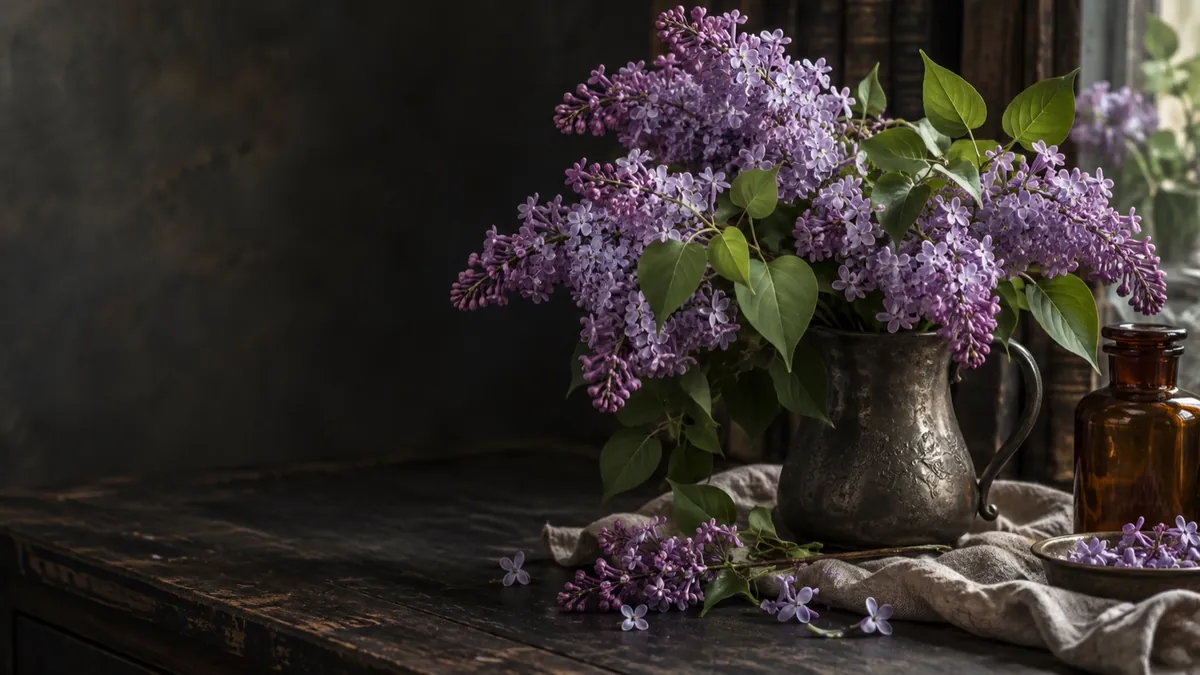 Lilac (Syringa vulgaris) — photograph of the herb