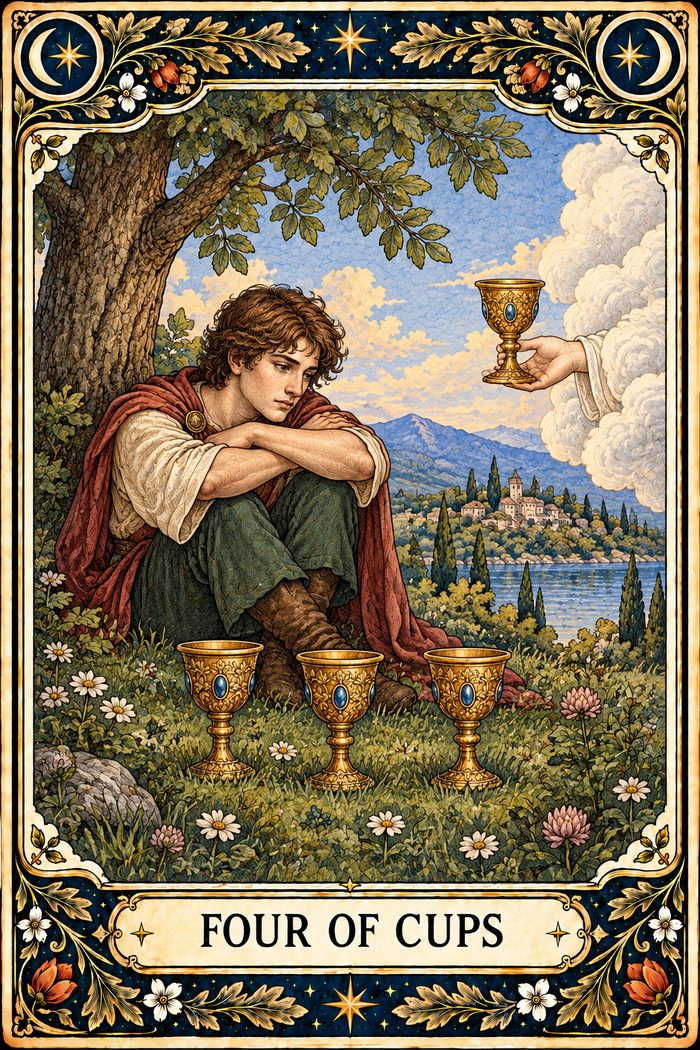 Four of Cups tarot card