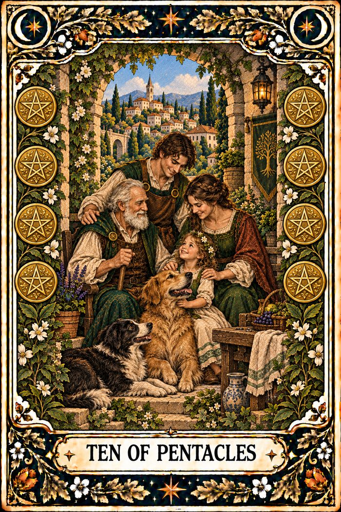 Ten of Pentacles tarot card