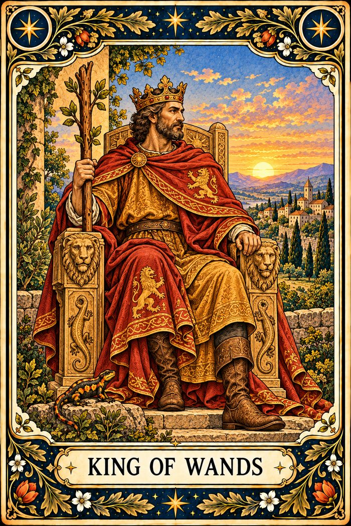 King of Wands tarot card