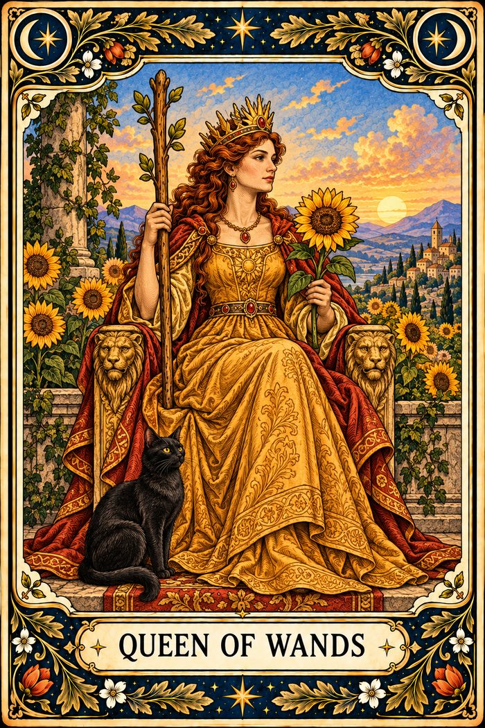 Queen of Wands tarot card