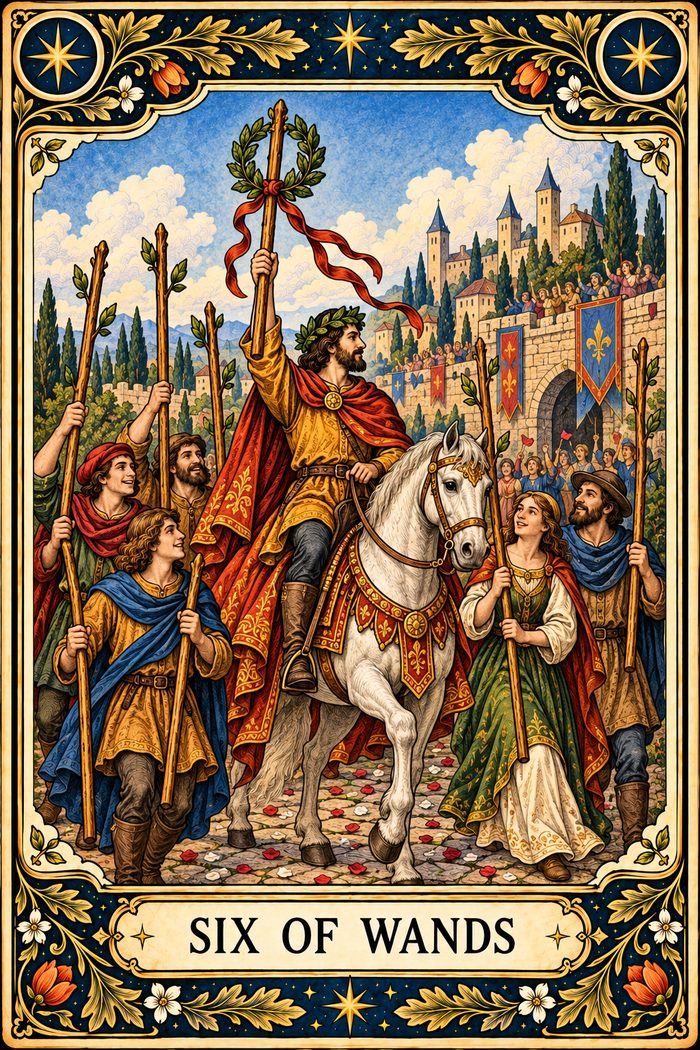 Six of Wands tarot card